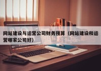 网站建设与运营公司财务预算（网站建设和运营哪家公司好）